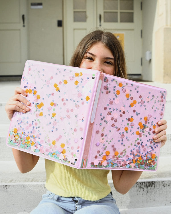 Packed Party Flower Shop Confetti 3 ring Binder