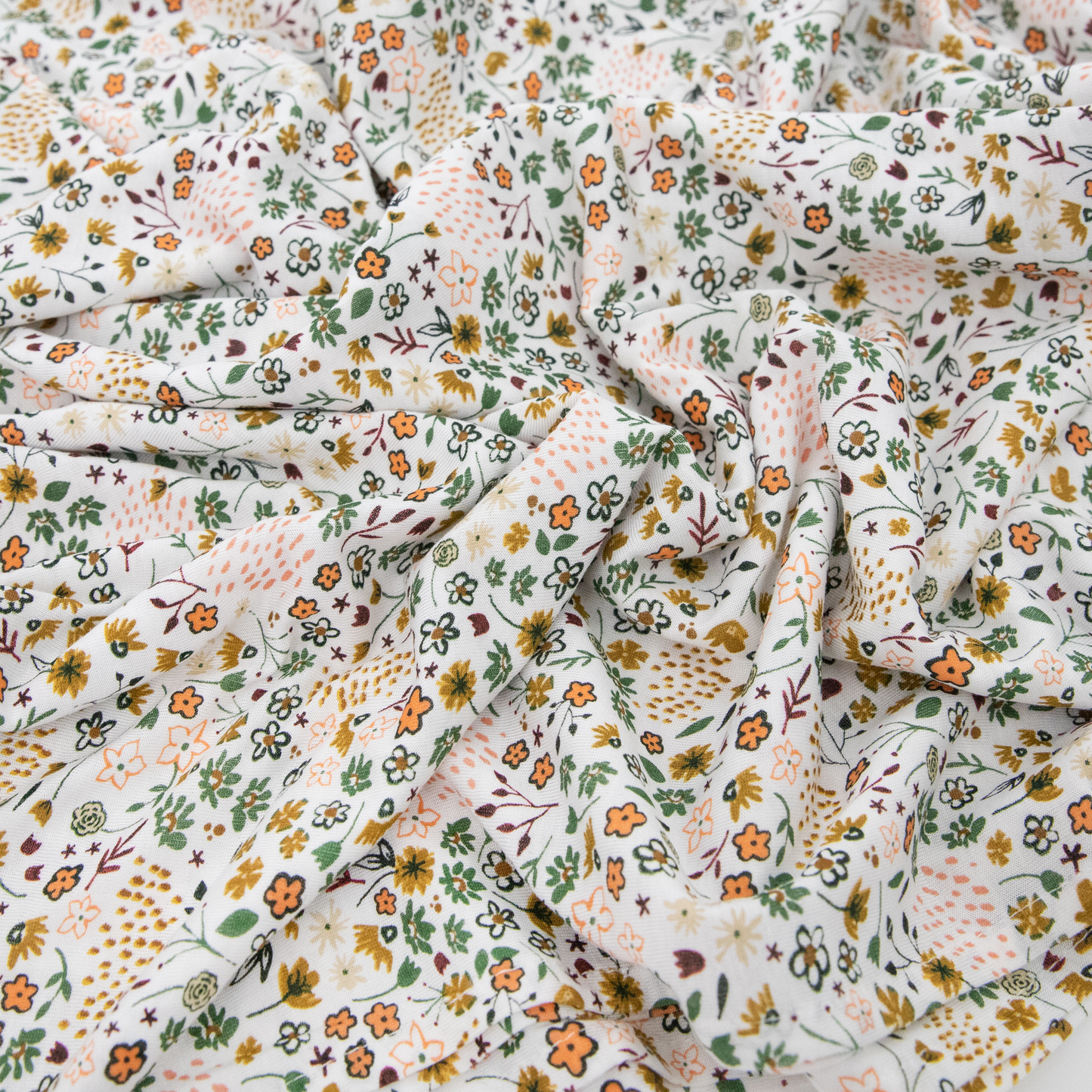 Little Unicorn Stretch Knit Swaddle Blanket-Pressed Petals