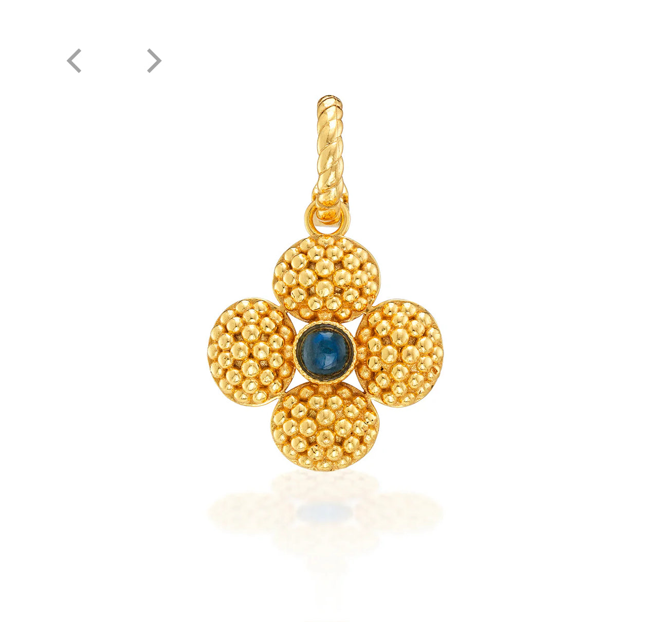 Capucine de Wulf “Berry Clover” Double-sided Pendant - Blue Labradorite