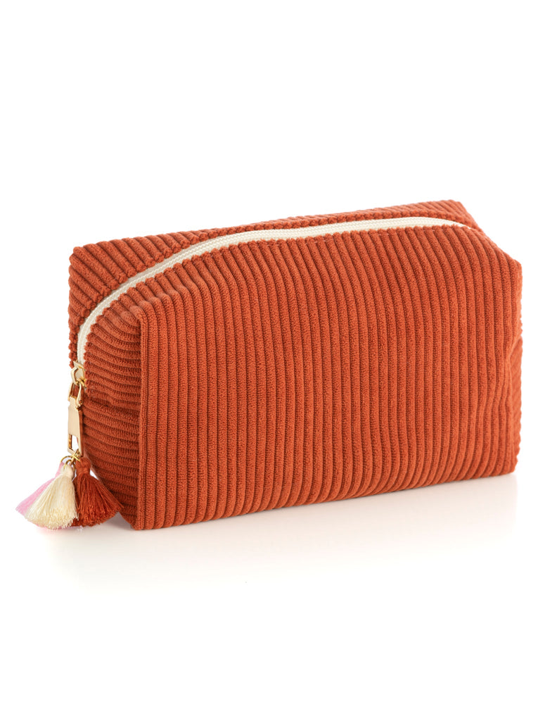 Shiraleah "Roux" Boxy Zip Pouch-Rust