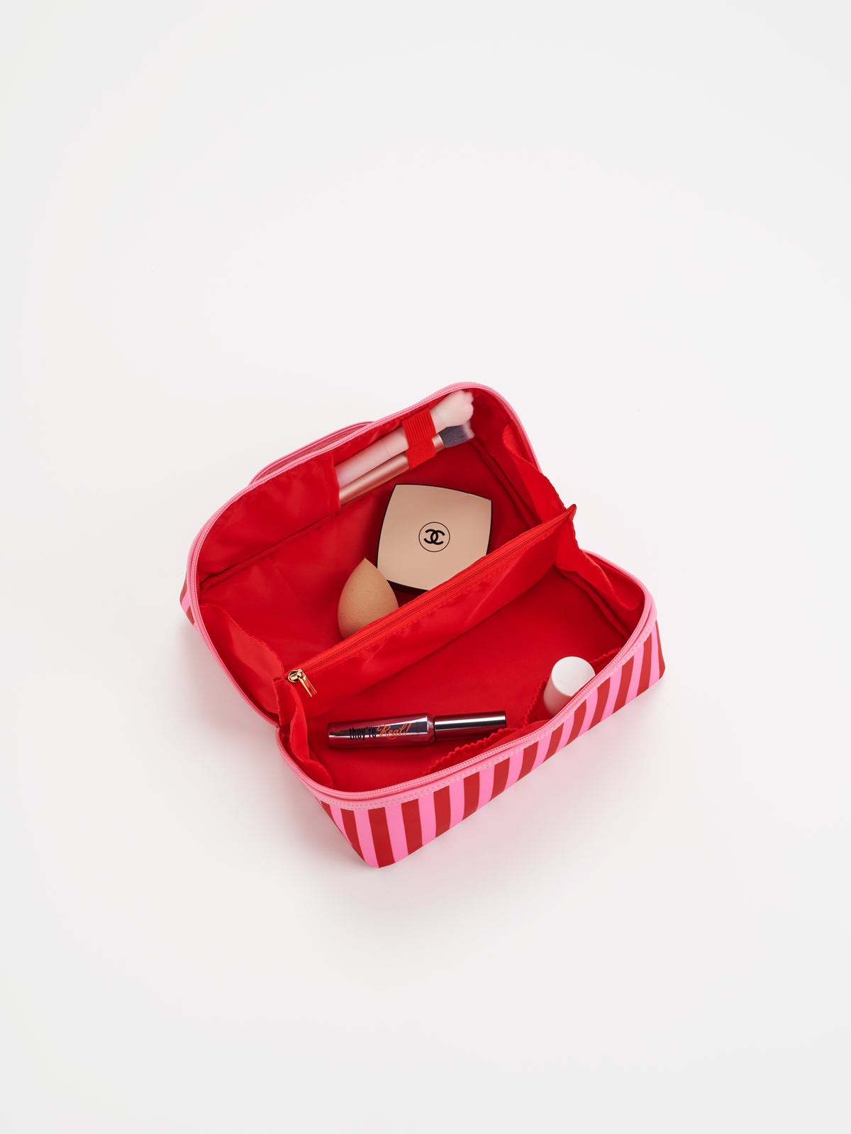Shiraleah Holly Stripe Cosmetic Pouch-Pink