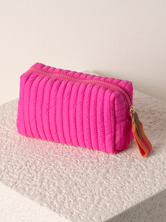 Shiraleah “Ezra” Small Boxy Cosmetic Pouch - Magenta