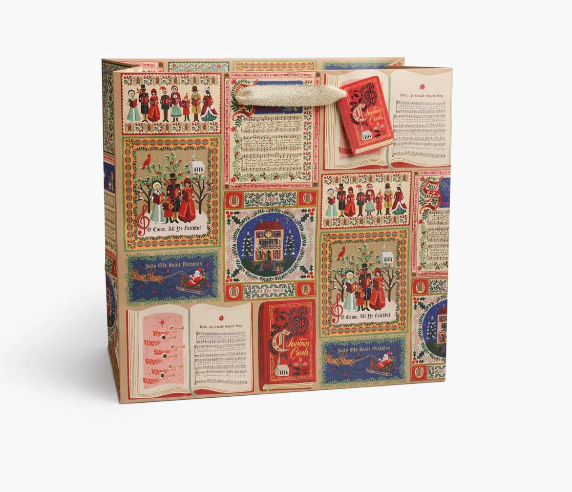 Rifle Paper Co. “Christmas Carolers” Gift Bags - Available in 3 Sizes