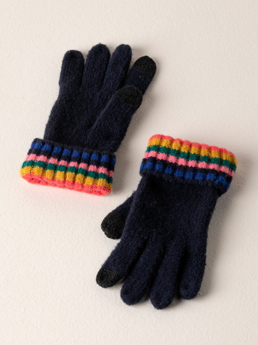 Shiraleah "Ronen" Touchscreen Gloves-Navy