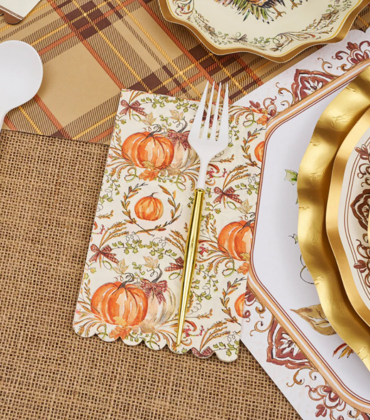 Sophistiplate “Turkey & Gourds” Guest Towel