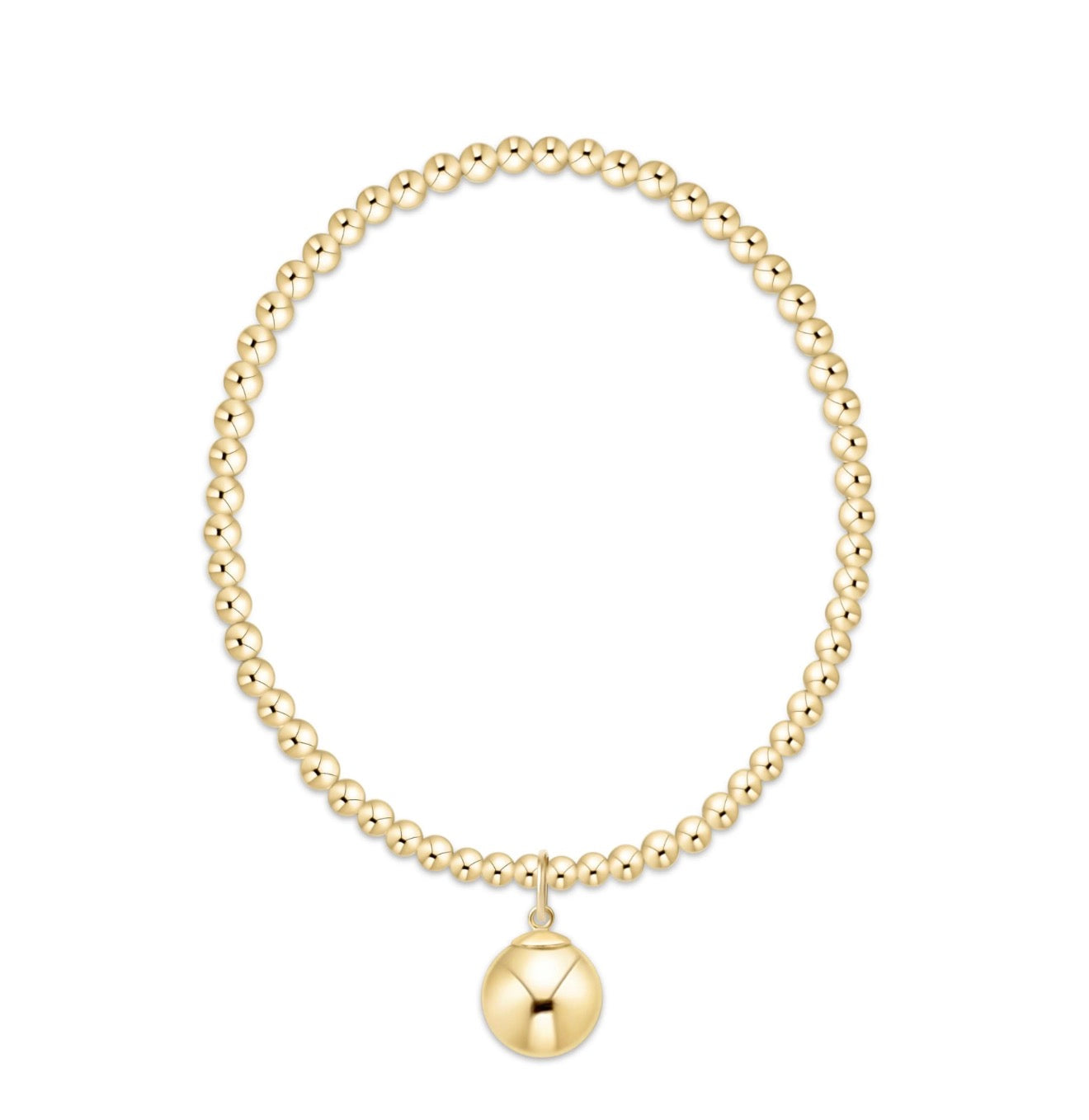 Enewton "Classic Gold" 3mm Bracelet-Classic Gold 10mm Charm