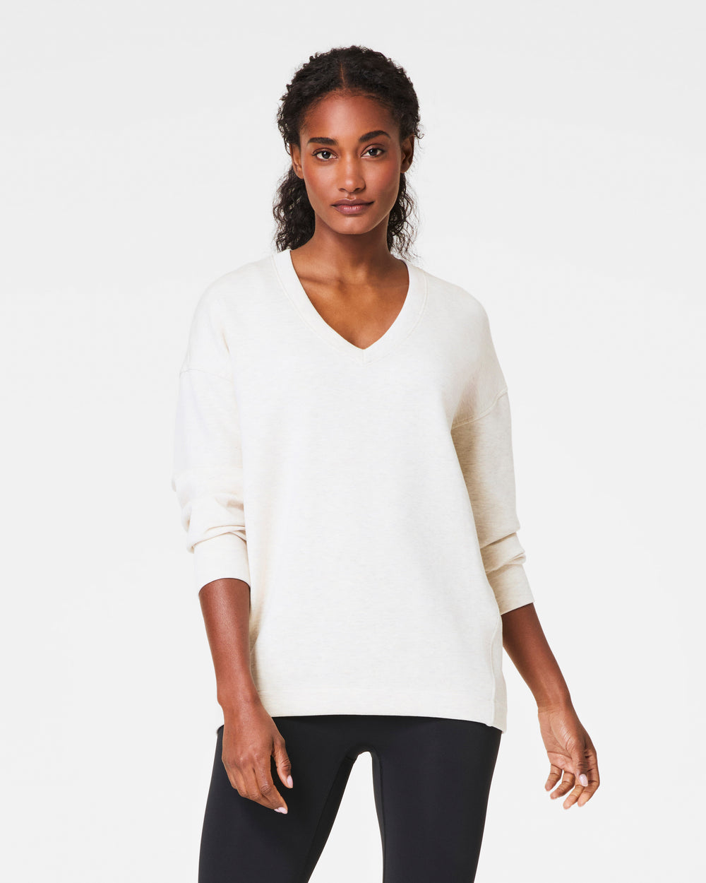 Spanx SPANX® AirEssentials Brushed V-Neck Tunic- cream