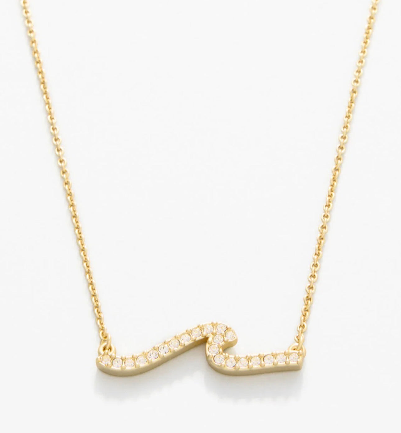 Spartina 449 Sea La Vie 18” Necklace-Hope Floats/Wave- Gold