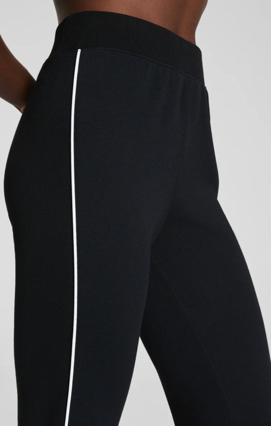Spanx AirPique Flare Track Pant - Very Black