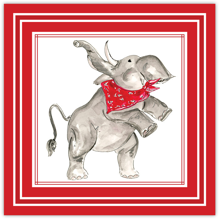 Rosanne Beck Cocktail Napkins - Red Elephant