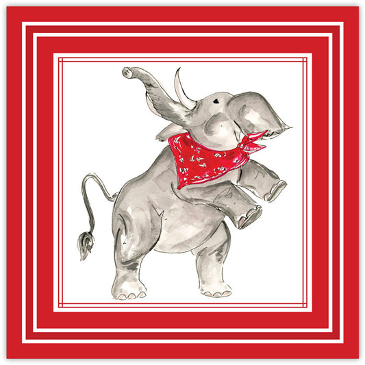 Rosanne Beck Cocktail Napkins - Red Elephant