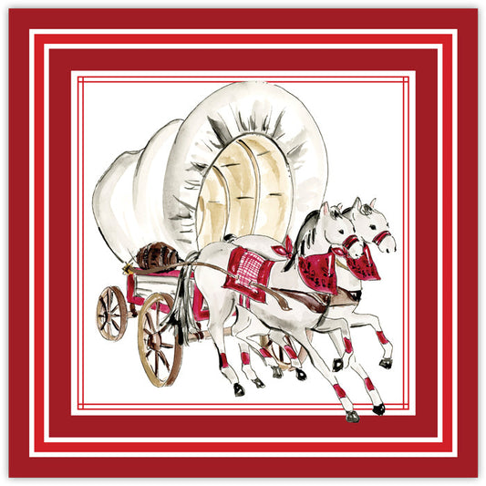 Rosanne Beck Cocktail Napkins-Covered Wagon