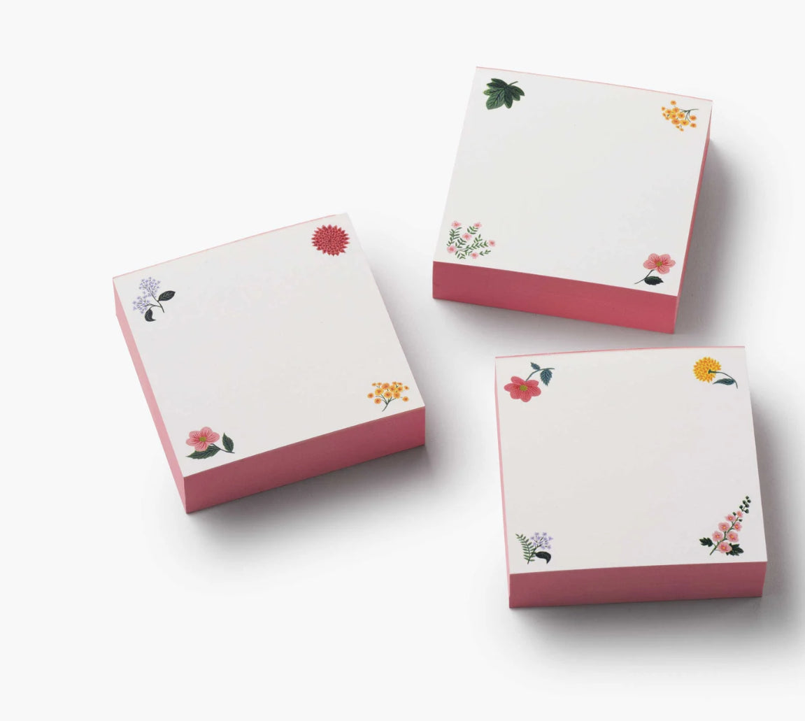 Rifle Paper Co. "Dahlia" Notepad Trio