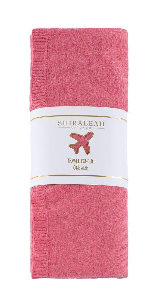 Shiraleah “Francoise” Travel Poncho -Pink