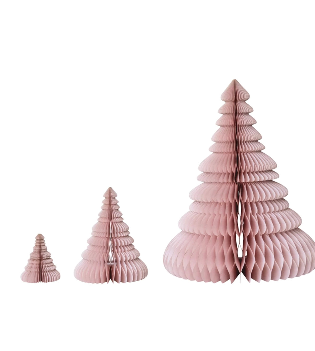 Handmade Folding Honeycomb Trees-Pink