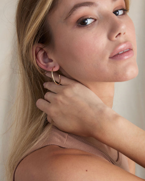 Bryan Anthonys "Simplicity" Midi Hoops-Gold
