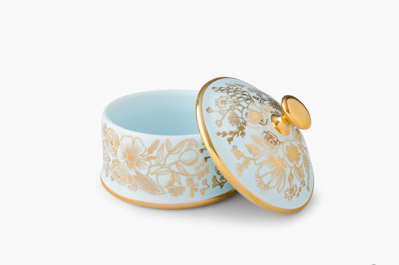 Rifle Paper Co. "Colette" Round Porcelain Box