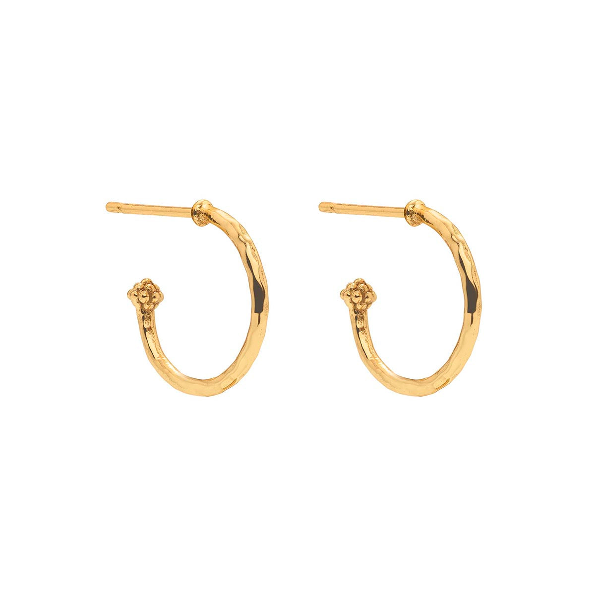 Capucine de Wulf Aurora Hoop Earrings with Double Sided Charm-Abalone/MOP