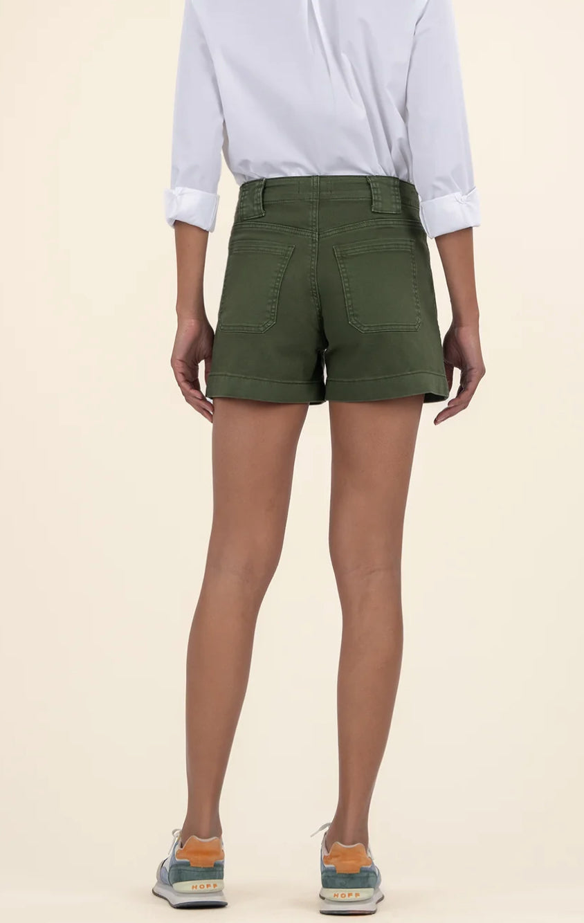 Kut from the Kloth "Jane" High Rise Short-Olive