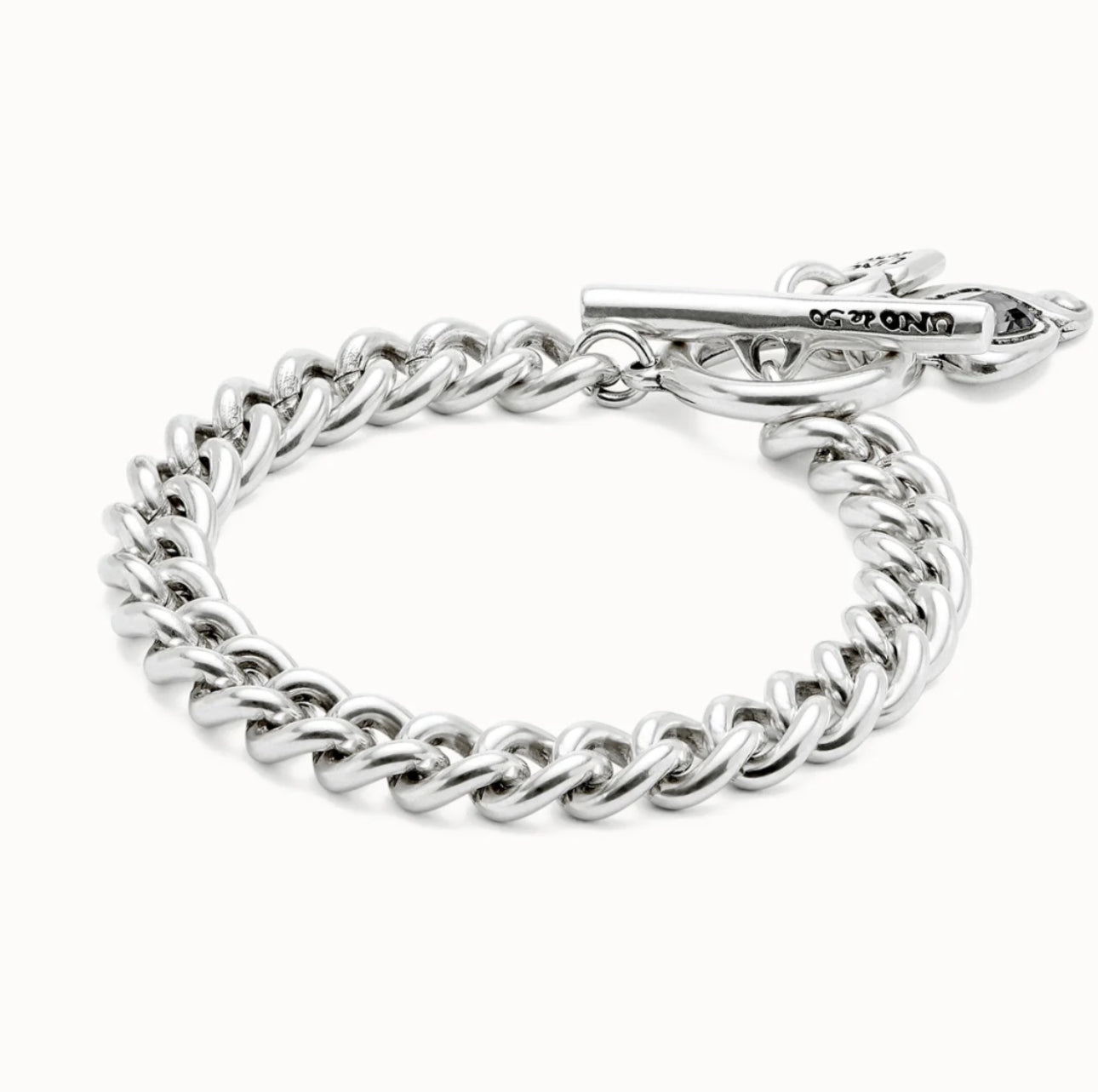 Uno de 50 "Be Expressive" Bracelet- Silver/Clear