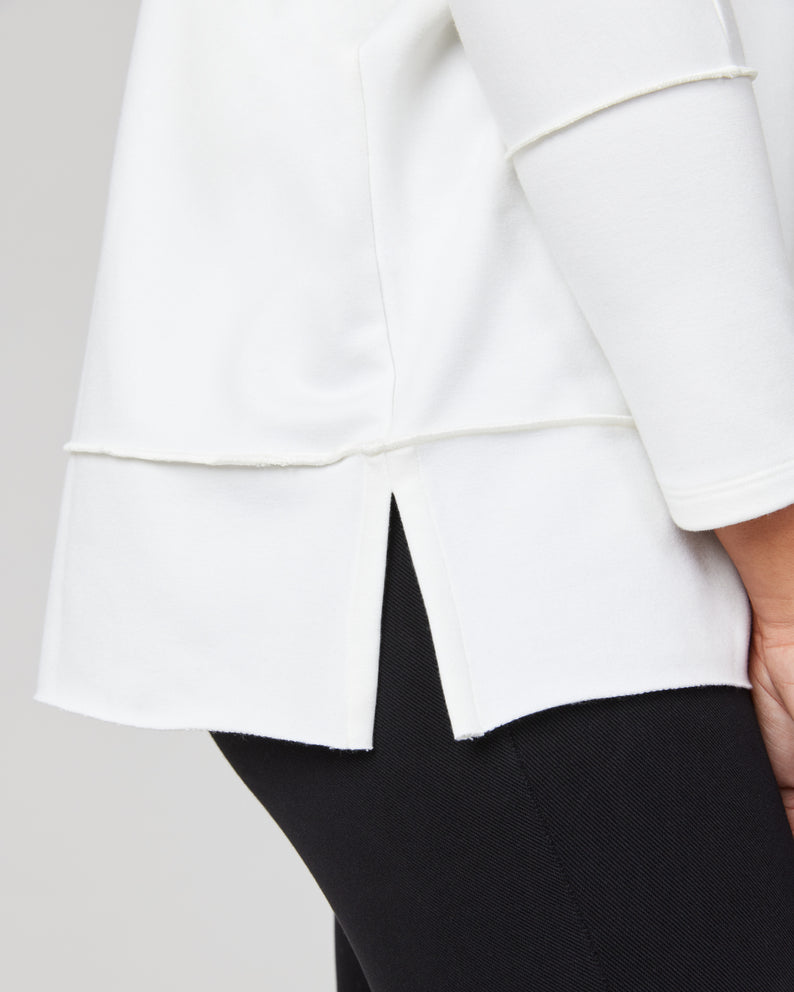 Spanx Perfect Length Top Dolman Sweatshirt-Powder