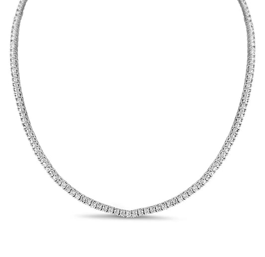 LeMel Classic CZ Tennis Necklace - Silver