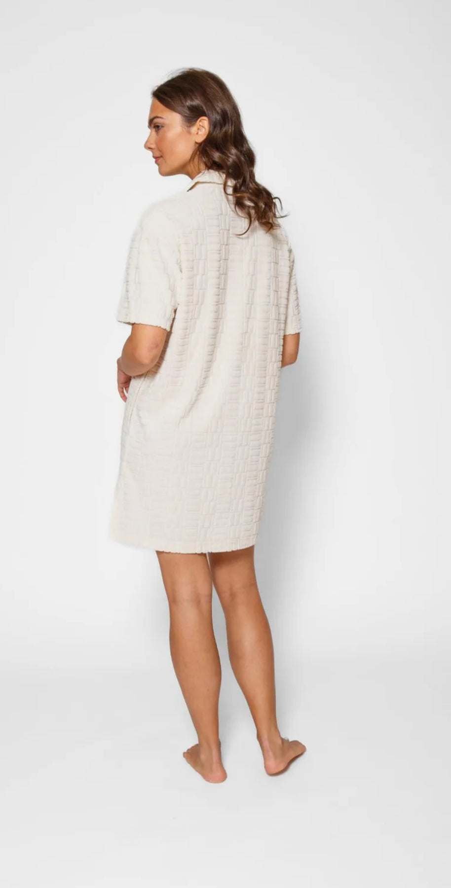 Koy Resort "Malibu" Oversized Polo Shirt-Sand