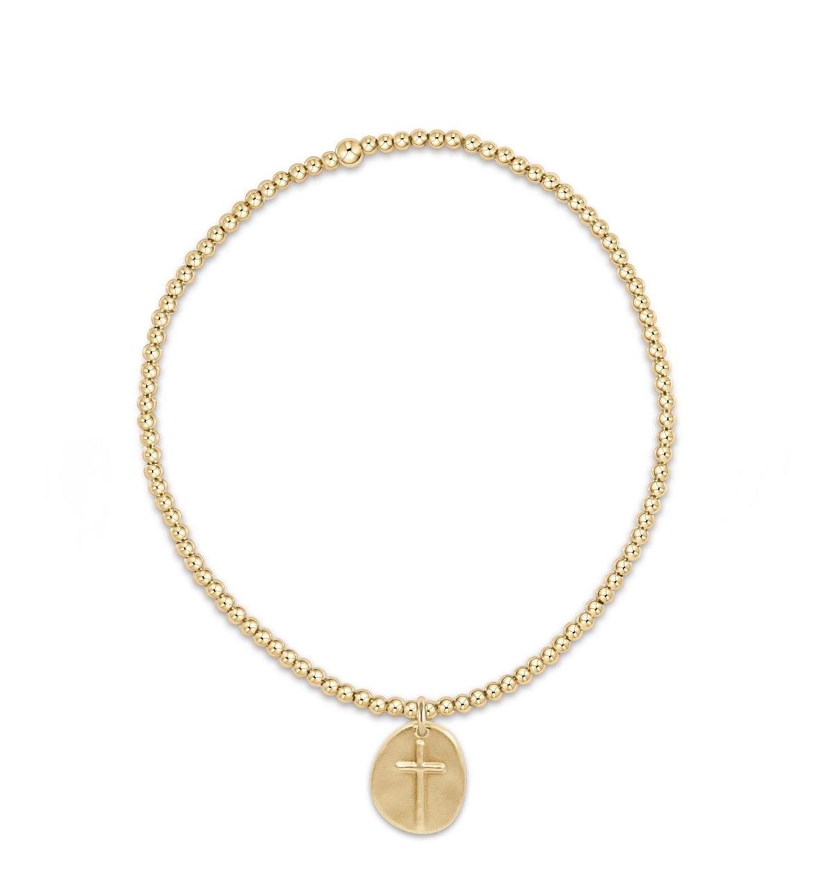 Enewton "Classic" Gold 2mm Bead Bracelet-Inspire Small Gold Charm