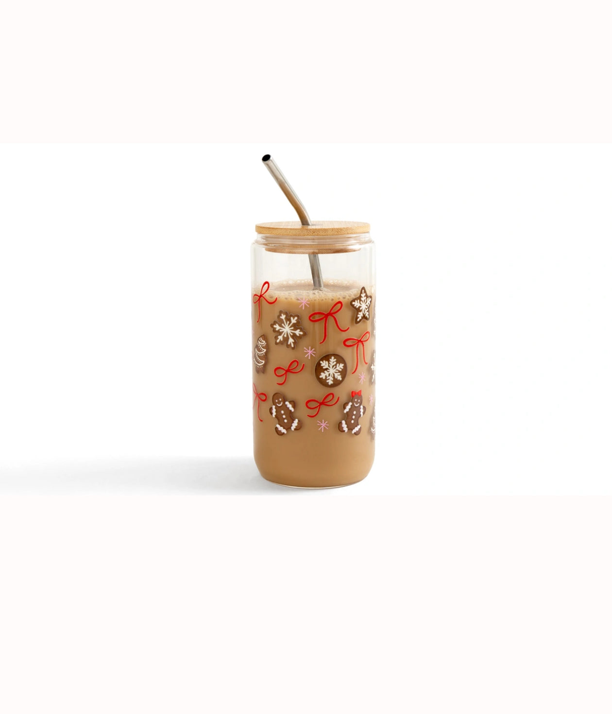 Pippi Post "Gingerbread Cookies" Christmas Glass Can