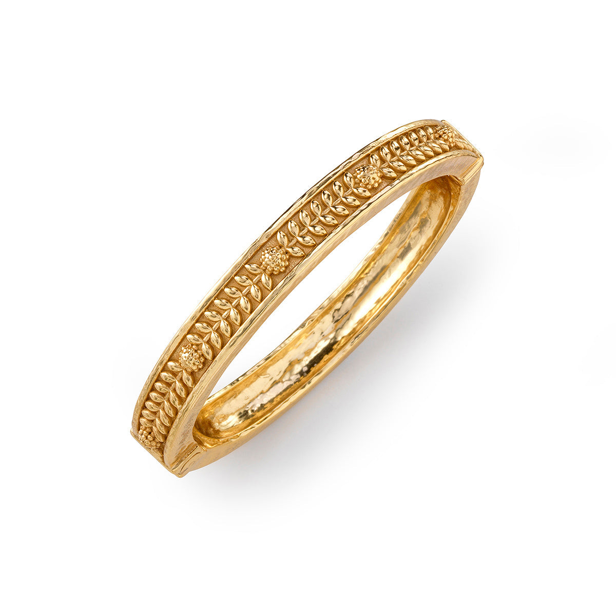 Capucine de Wulf Berry Vine Hinged Bangle-Gold