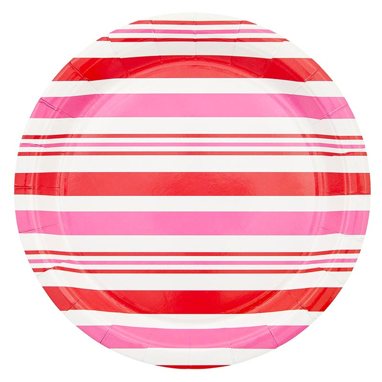 Slant "Holiday Stripe" Paper Plates-12ct
