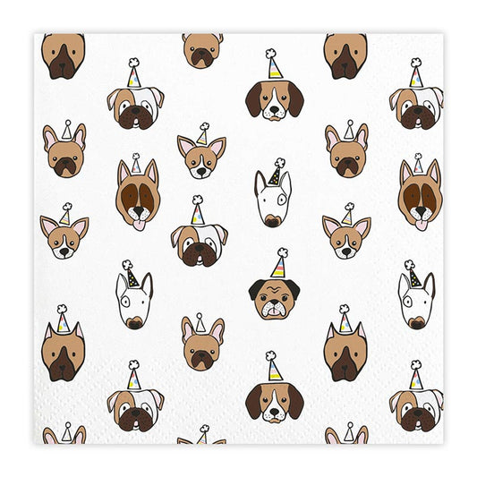 Slant "Dog Patterns" Birthday Napkins (20 Count)