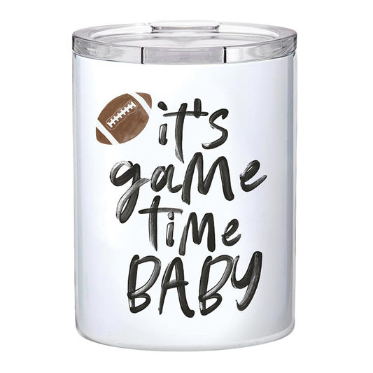 Slant Double Wall Tumbler-"It's Game Time Baby"