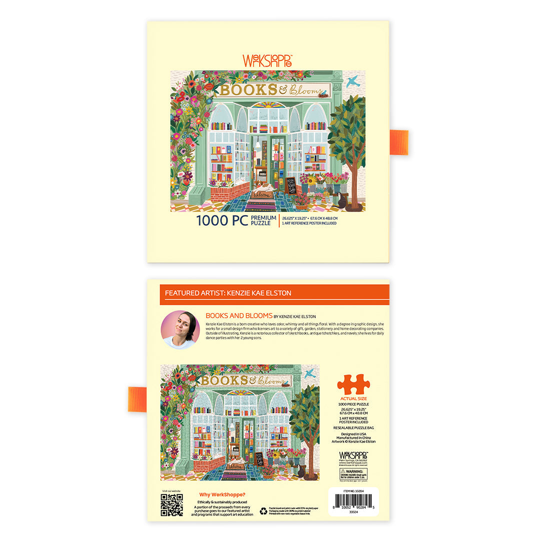 WerkShoppe "Books & Blooms" 1000 Piece Puzzle