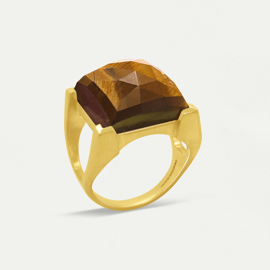 Dean Davidson "Nomad" Statement Gemstone Plaza Ring-Tiger's Eye
