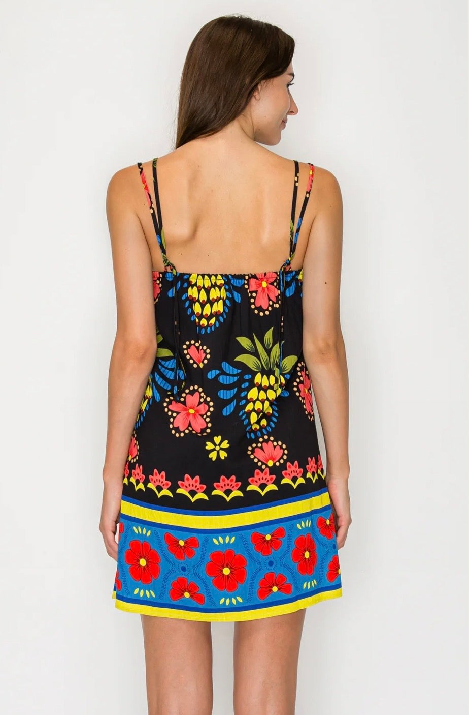 Meet Me in Santorini "Ionian Charm" Shift Dress-Black