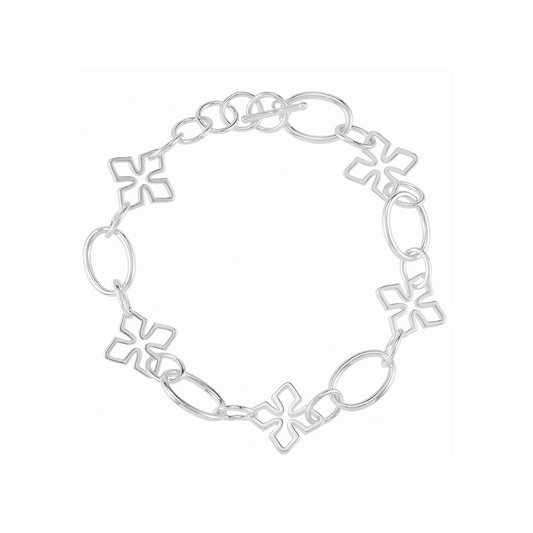 Natalie Wood Designs "Grace" Link Bracelet-Silver