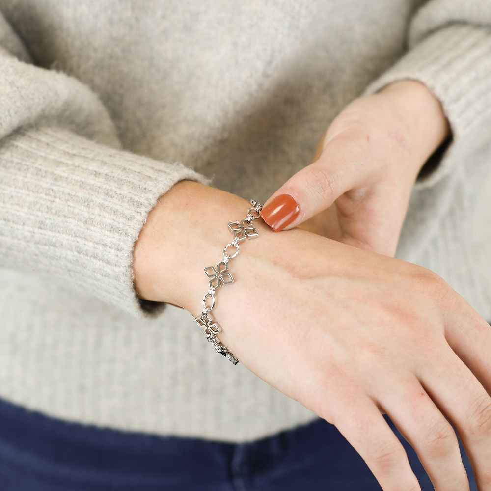 Natalie Wood Designs "Grace" Link Bracelet-Silver