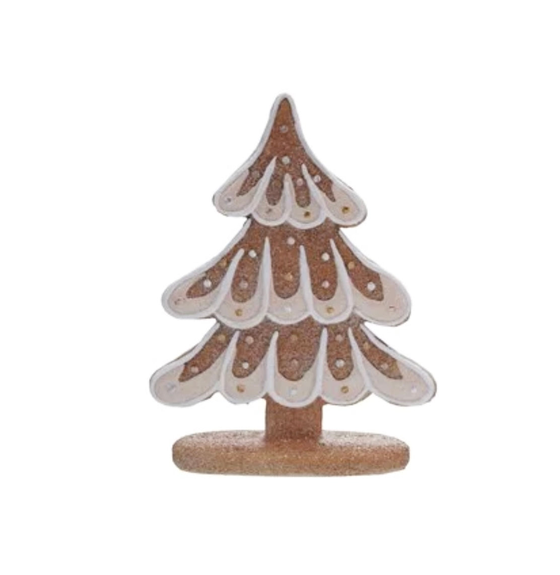 Resin Gingerbread Tree-8" high