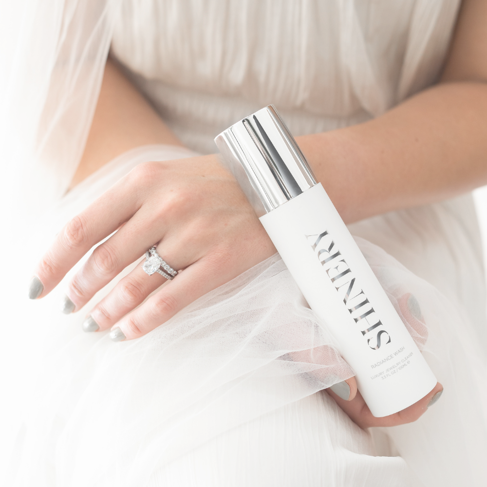 Shinery Radiance Wash Luxury Jewelry Cleaner & Brush Duo-Bridal Gift Set