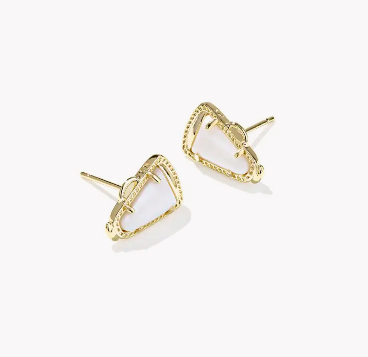 Kendra Scott Cheer Stud Earring-Gold White MOP