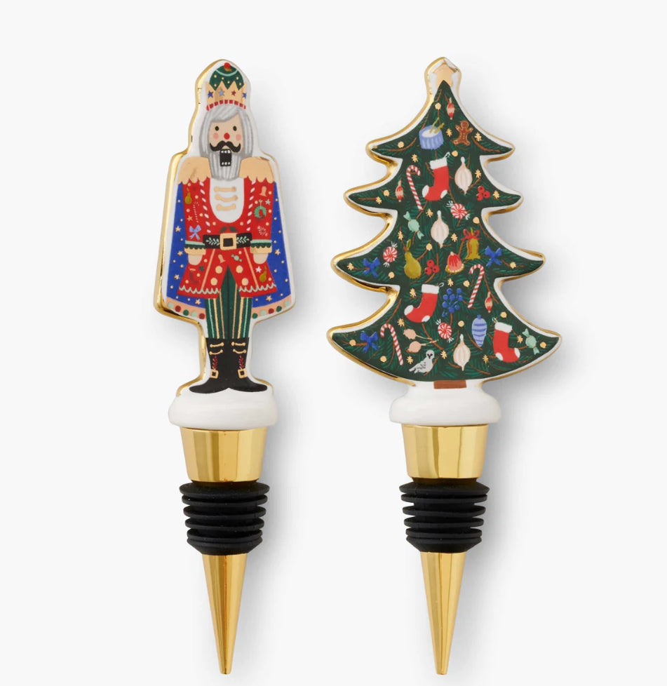 Rifle Paper Co. "Nutcracker" Porcelain Winestopper