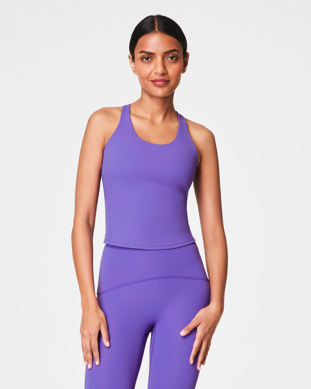 SPANX® Get Moving Contour Crossback Shelf Tank-Vibrant Lilac