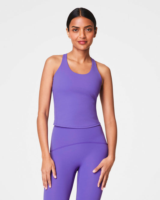 SPANX® Get Moving Contour Crossback Shelf Tank-Vibrant Lilac