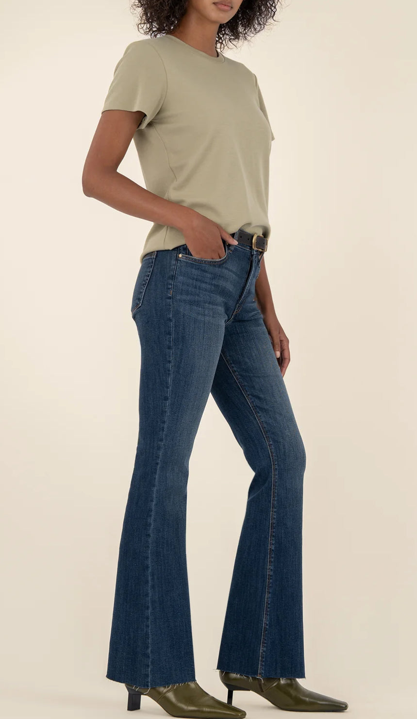 Kut From The Kloth “Stella” High Rise Flare - Intrigued Wash