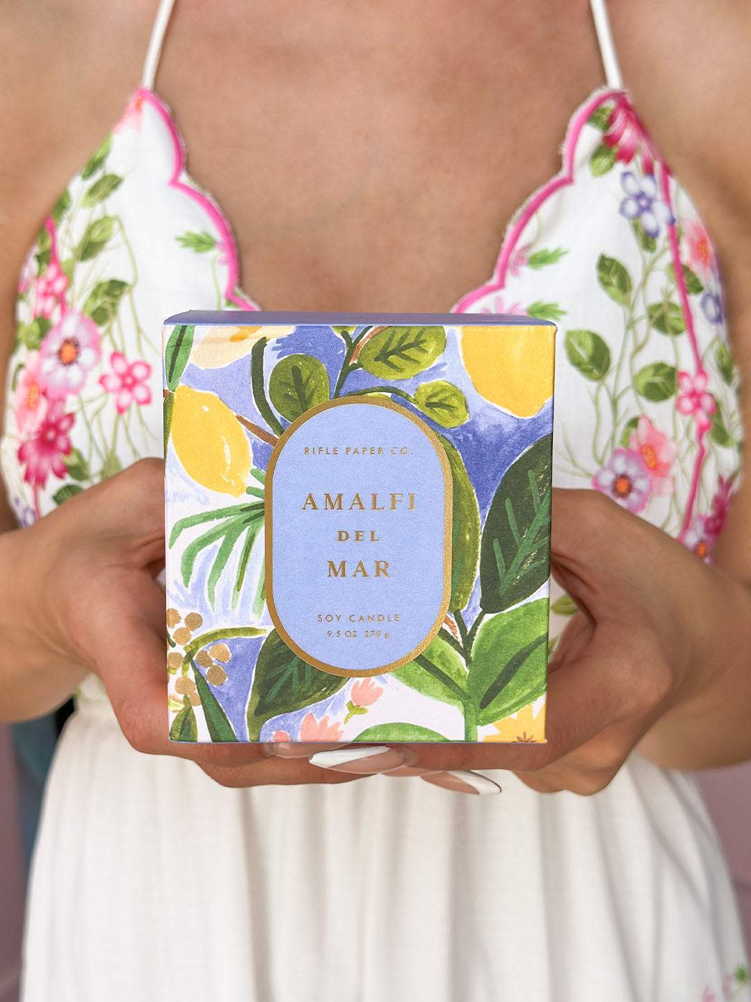 Rifle Paper Co. "Amalfi del Mar" 9.5oz Glass Candle