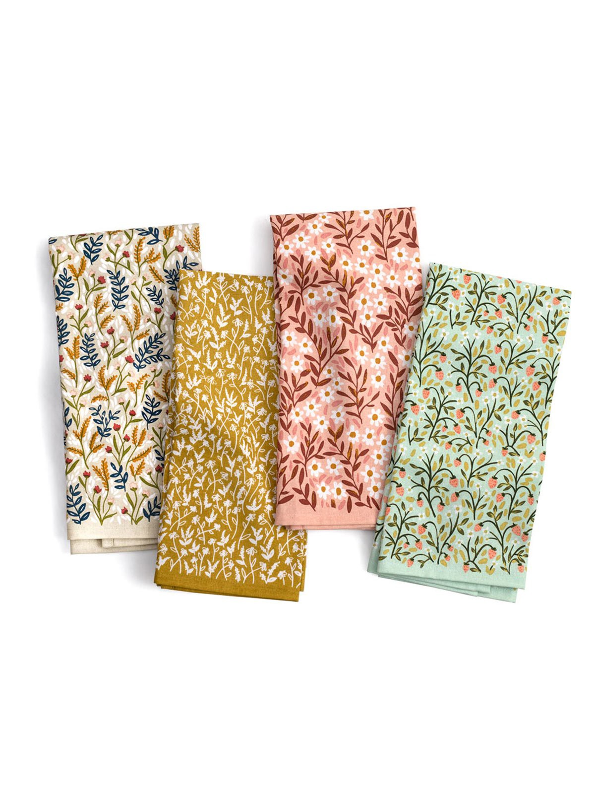 1 Canoe 2 Tiny Floral Kitchen Towel Set- (Set of 4)