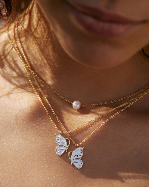 Bryan Anthonys "Grit" Pearl Necklace-Gold