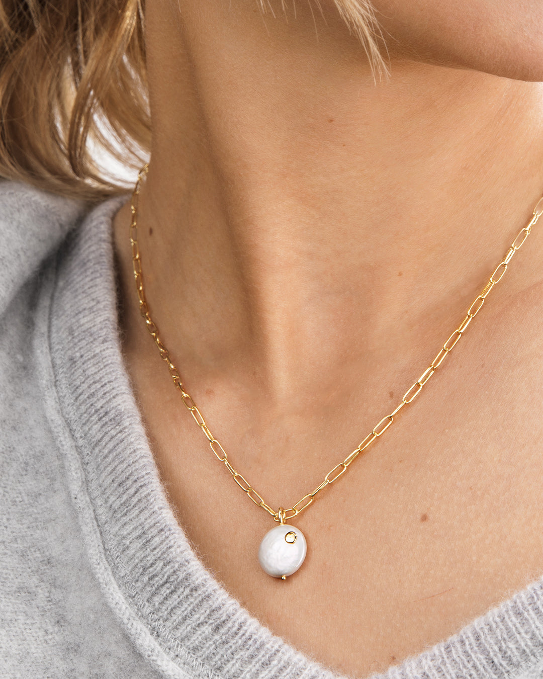 Gorjana Reese Pearl Necklace