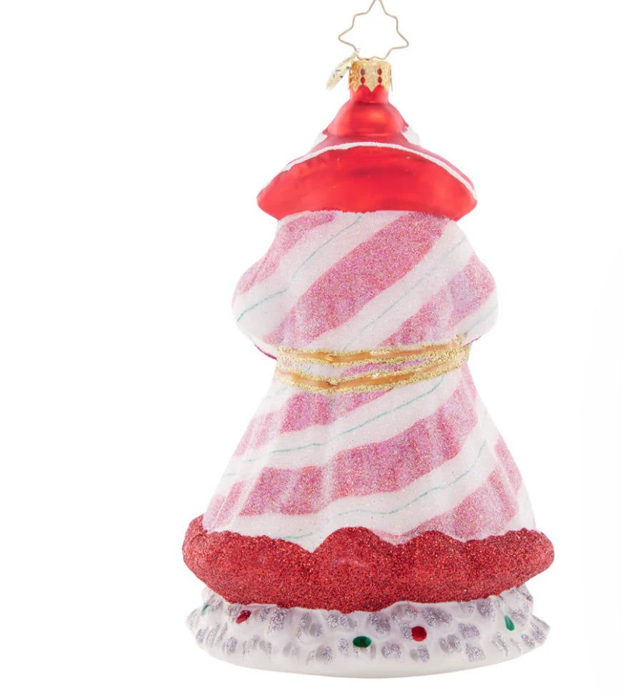 Christopher Radko "Peppermint Sparkle Santa" Ornament